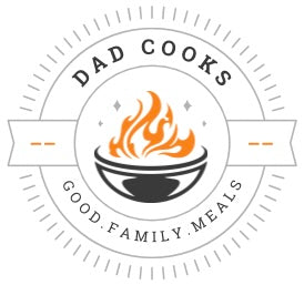 Dad cooks